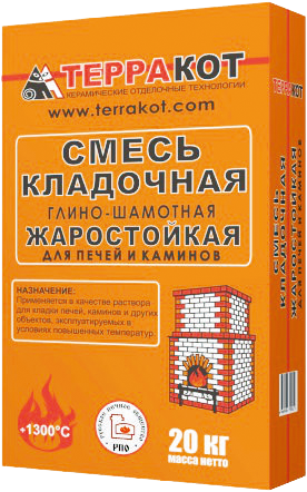 Кладочная смесь да печей. Смесь глино-шамотная